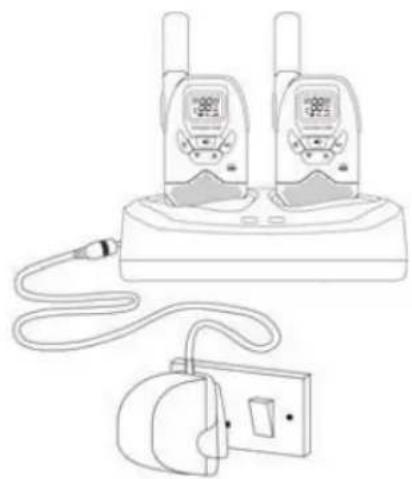 Esscom TwinTalker 9210 - Akku aufladen - 1