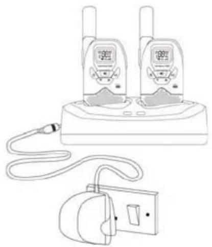 Esscom TwinTalker 9200 - Akku aufladen - 1