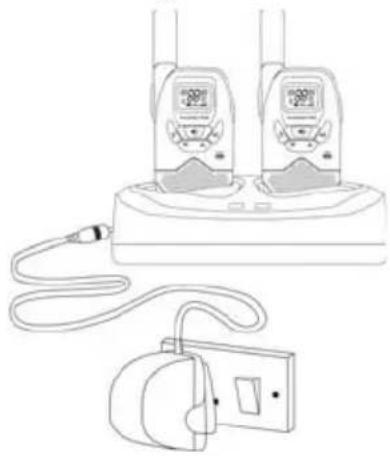 Esscom TwinTalker 9200 - Chargement des batteries - 1