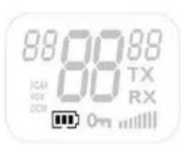 Esscom TwinTalker 9200 - Niveau de charge de la batterie/indication de batterie faible - 1