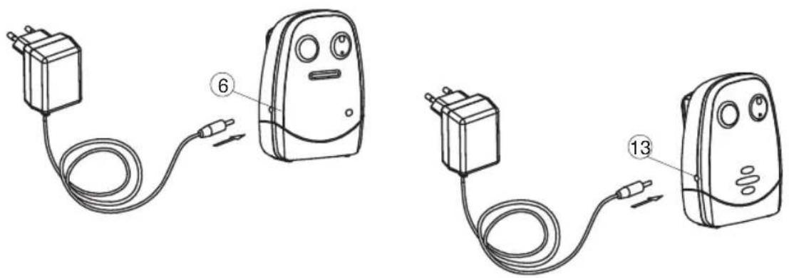 Comtel CT2400 - Funzionamento con adattatore di corrente (consigliato) - 1