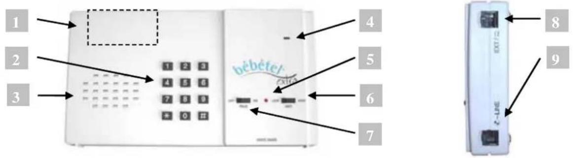 Bébétel Mobile - Geräte ansicht/Funktionselemente - 1