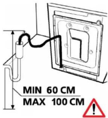 MIO STAR VE 6012 - Raccordement du tuyau de vidange - 1