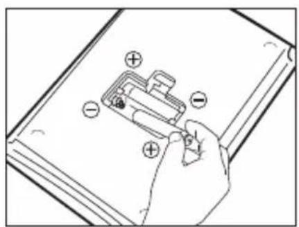 TANITA KD321 - Insertion des piles - 2