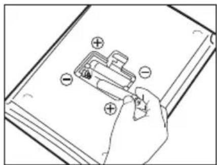 TANITA KD321 - Substituição das pilhas - 2
