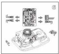 Technical diagram showing a device with labeled components and directional arrows indicating flow or movement.