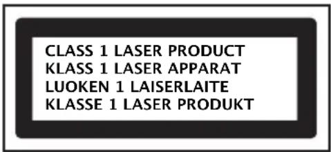 Ices ISCR51 - LABEL LASERPRODUCT VAN KLASSE 1 - 4