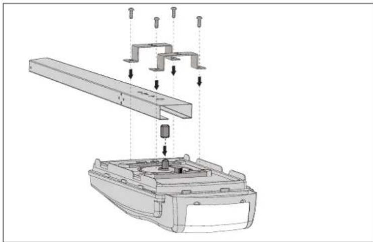 MAC Tronic 70 - Plaats vrijze tandwieladapter op motoraandrijfas. - 1