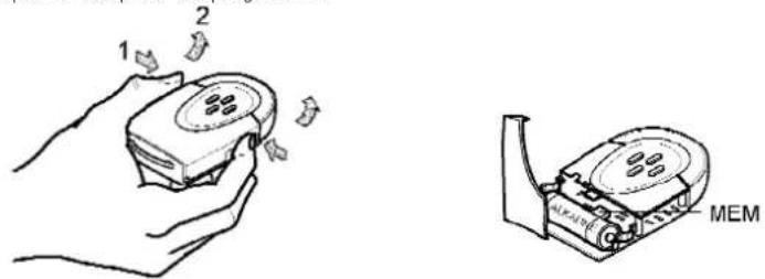 MAC Tronic 70 - Ouvrir l'émetteur et programmation du premier émetteur - 1