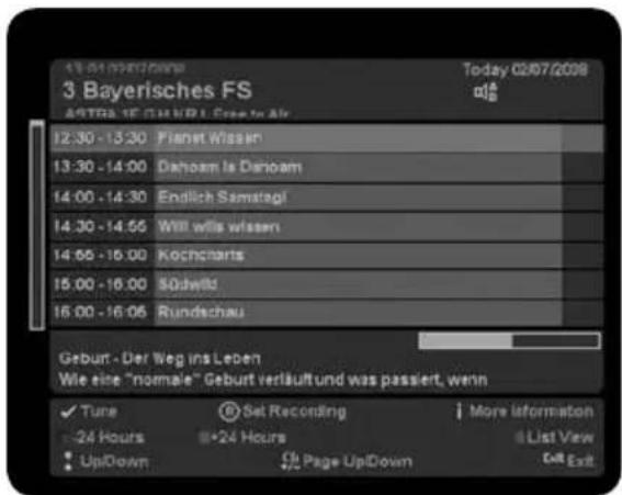 Inverto IDL5550S - EPG - INDIVIDUAL CHANNEL VIEW - 1