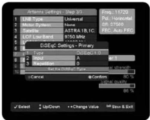 Inverto IDL5550S - Channel ID (Unicable only) - 1