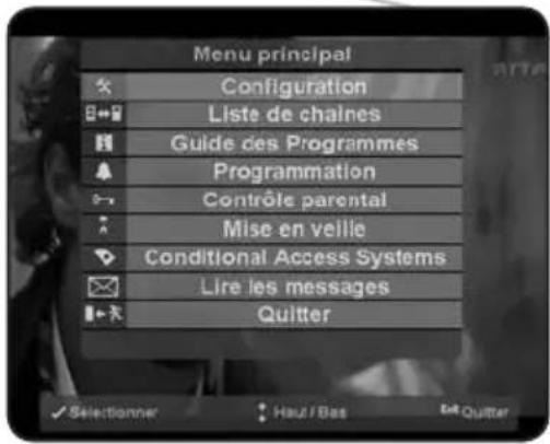Inverto IDL5550S - Menu principal - 1