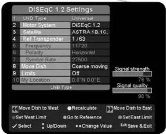 Inverto IDL5550S - Move the dish - 1