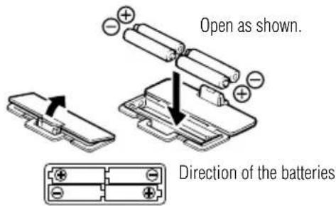 TANITA UM041 - Inserting the Batteries - 1