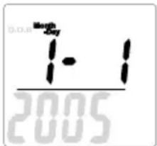 TANITA BC718 - Ihren Geburtstag einstellen - 1
