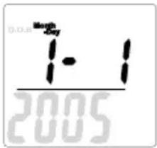 TANITA BC730 - Ihren Geburtstag einstellen - 1