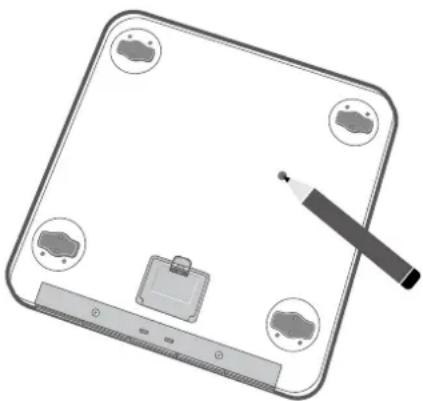 TANITA InnerScan BC350 - Switching the weight mode - 1