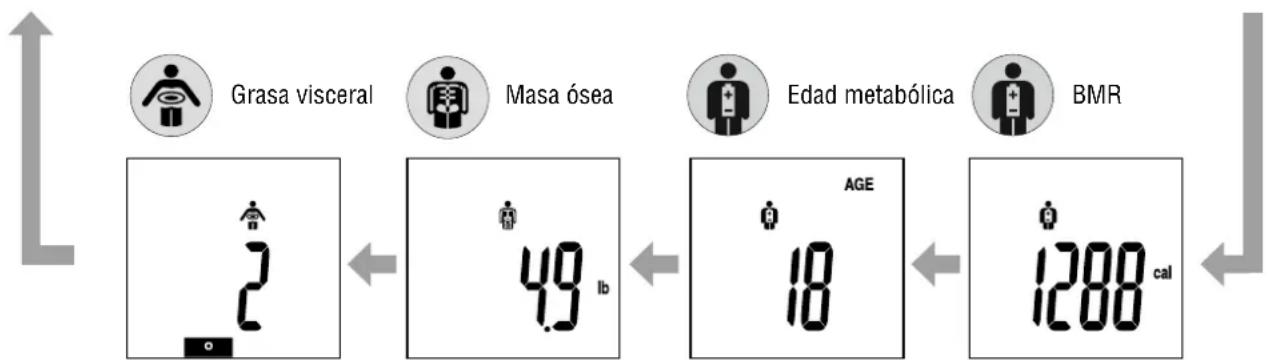 TANITA InnerScan BC350 - Consiga sus lecturas: Proceso de Visualización Automática. - 2
