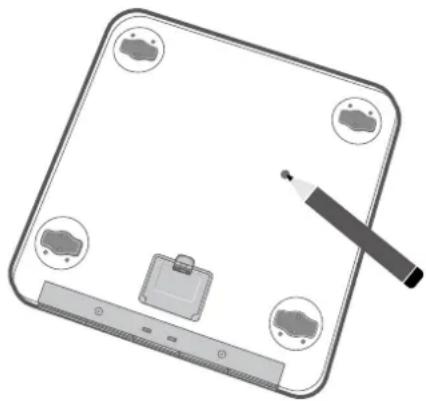 TANITA InnerScan BC350 - Cambiando el modo del peso Nota : Para uso solamente con modelos contentiendo el boton Cambiando el modo de medida - 1