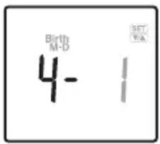 TANITA BC313 - Selezionare Ja Data di Nascita - 3