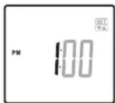 TANITA BC313 - Réglage des minutes - 1