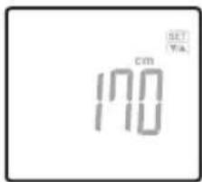 TANITA BC313 - Specify the Height - 1