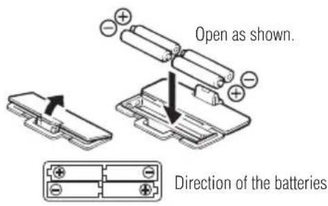 TANITA BC313 - Inserting the Batteries - 1