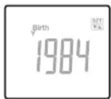 TANITA BC313 - Selezionare Ja Data di Nascita - 1