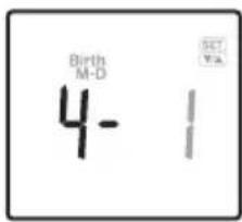 TANITA BC313 - yctaHOBka daTbI poKdHnA - 4
