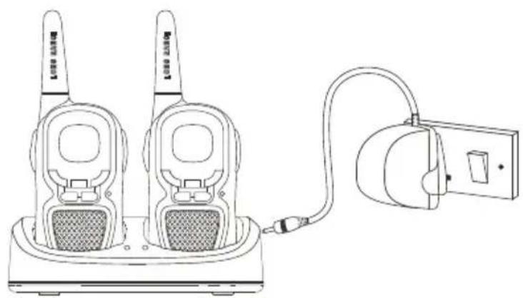 Esscom Twintalker 9310 - Laden der Akkus - 1
