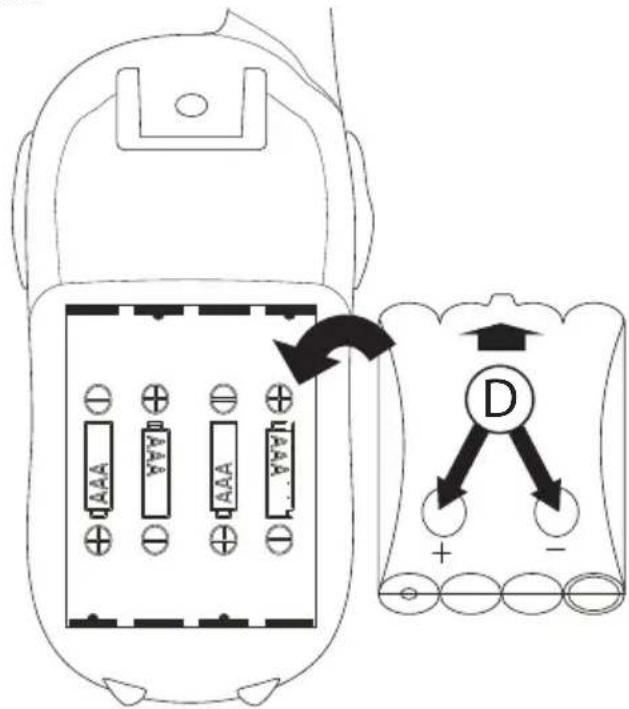 Esscom Twintalker 9310 - Batterijenplaatsen - 1