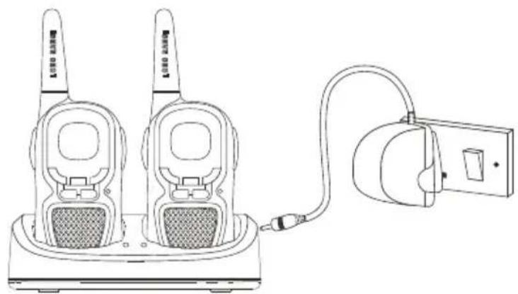 Esscom Twintalker 9310 - Charging the batteries - 1