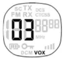 Esscom Twintalker 9310 - VOX mode will be overridden when you press the PTT - button . - 1