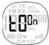 Esscom Twintalker 9310 - Toetstoon in-/uitschakelen - 1