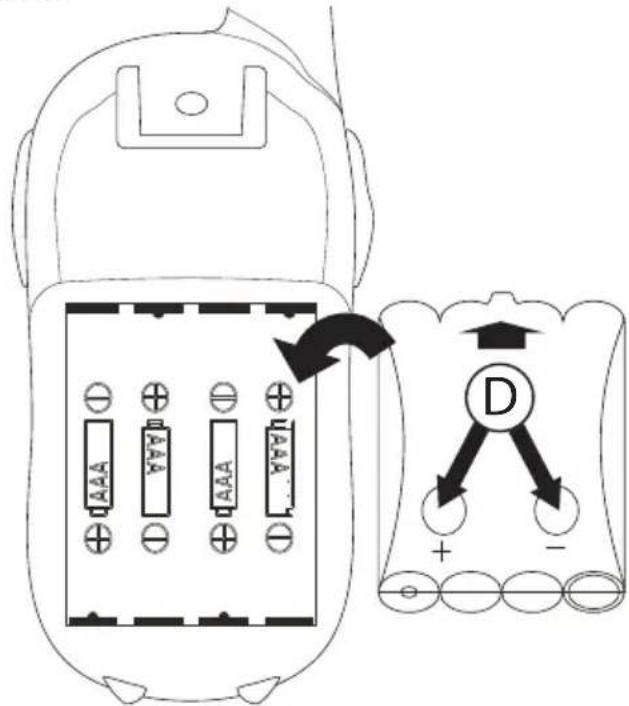 Esscom Twintalker 9310 - Isætning af batterier - 1
