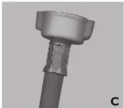 LADEN EV 1060 - Tuyau d'arrivée d'eau (tuyaux) (fig. A, B ou C - dépend du modele) - 3