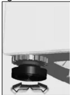 Clayton CL1207TRSMK2 - REGLAGE DES PIEDS - 2