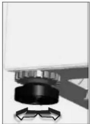 Clayton CL600TRS - REGLAGE DES PIEDS - 2