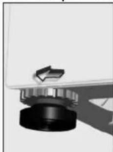 Clayton CL1406TRS - REGLAGE DES PIEDS - 1