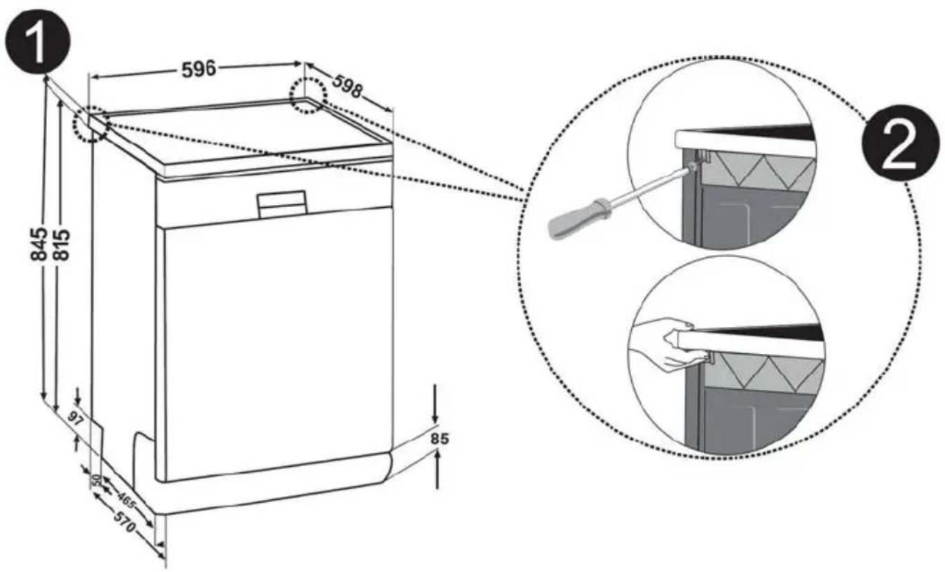 Clayton CL13529 - Installation sous un plan de travail - 1