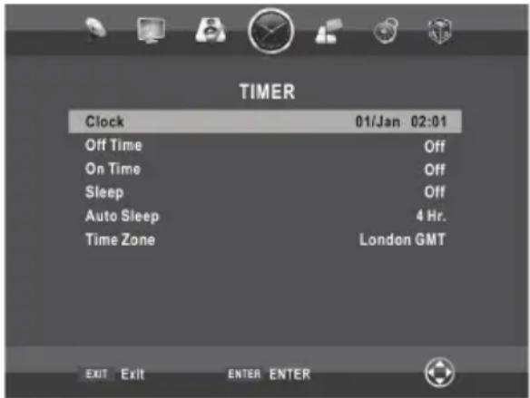 NPG NT229IW - Configuración del menu del Temporizador - 1