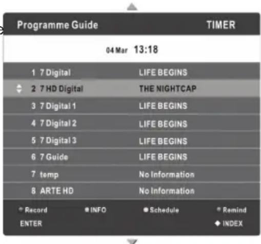 NPG NT229IW - Programme Guide (In DTV mode) - 1