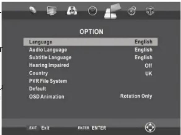 NPG NT229IW - Configuració del menu Opcions - 1
