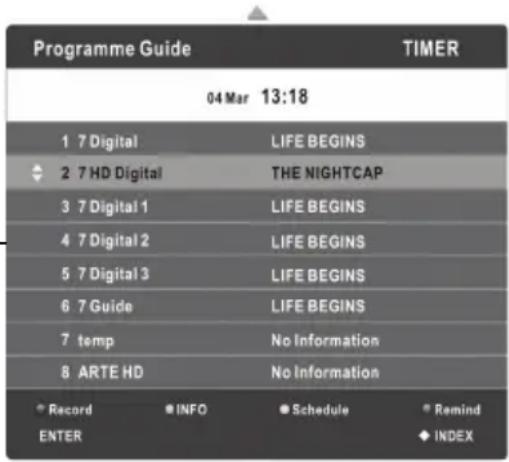 NPG NT229IW - Guide des programmes (En mode DTV) - 1