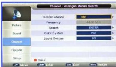 NPG NL3970HHB - ASintonização Manual da TV - 1