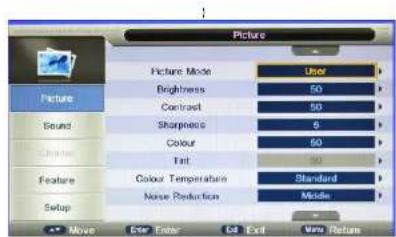 NPG NL2970HHB - Picture Menu - 1