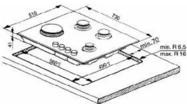LADEN PGV400TR - DIMENSIONS ET DISTANCES A RESPECTER (mm) - 1