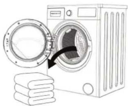 Clayton CL1275ST16 - Chargement du linge dans le lave linge - 2