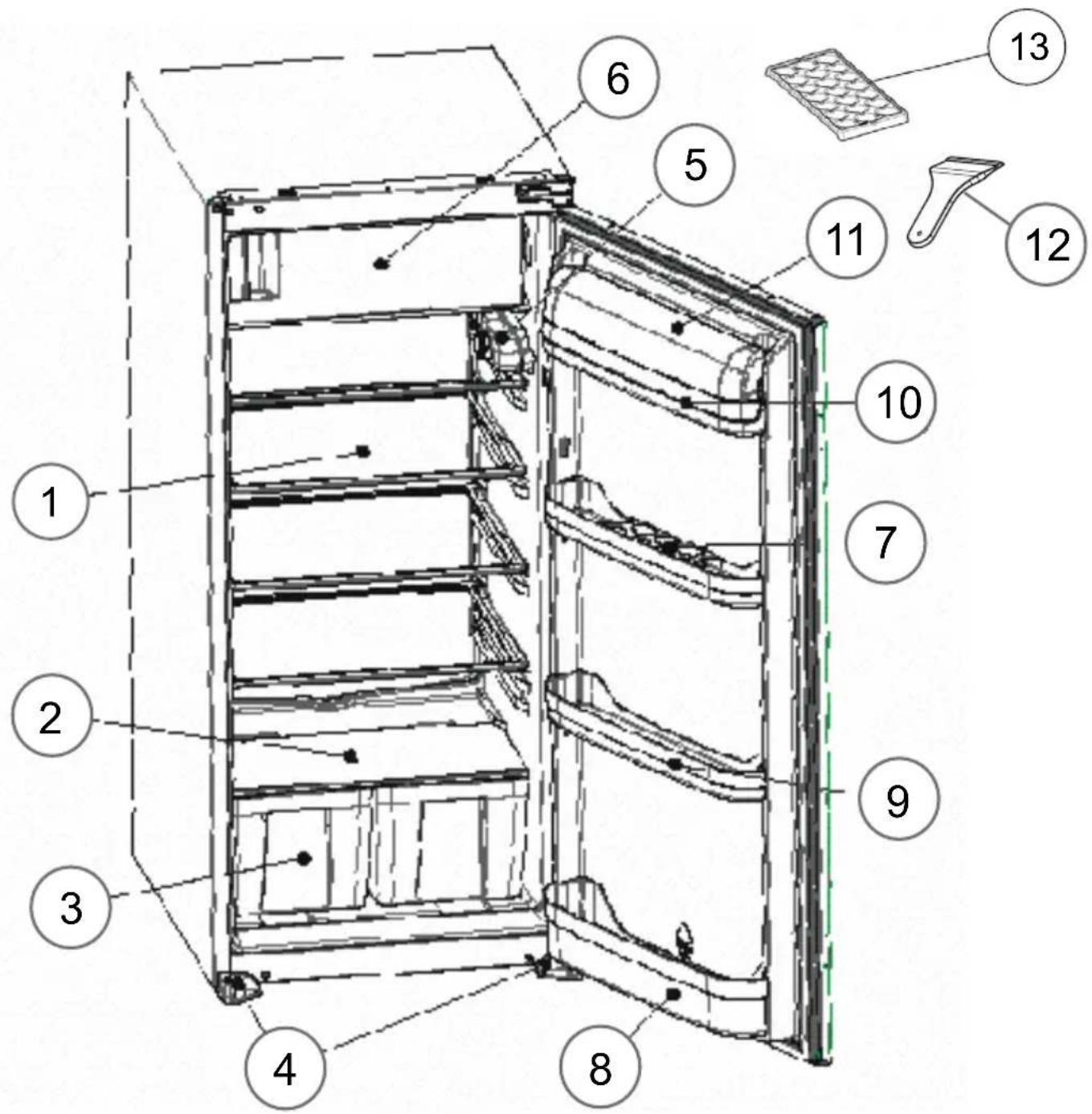 EDSON E2400VTA+ - ELEMENTS ET COMPARTIMENTS DE L'APPAREIL - 1