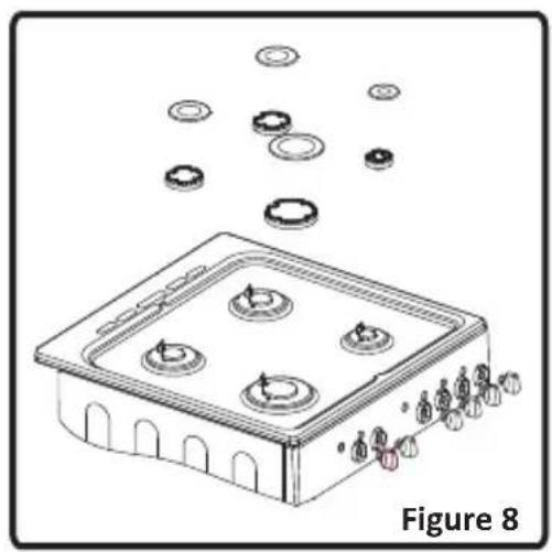 EDSON ECG55BK - Brûleurs du plan de cuisson: - 1